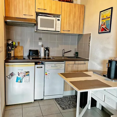 Grand Studio, Coin Nuit Séparé, Terrasse Et Garage Privatif Appartement