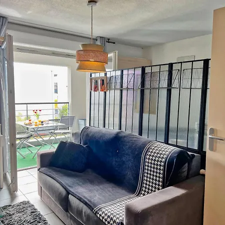 Grand Studio, Coin Nuit Séparé, Terrasse Et Garage Privatif