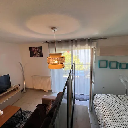 Appartamento Grand Studio, Coin Nuit Séparé, Terrasse Et Garage Privatif